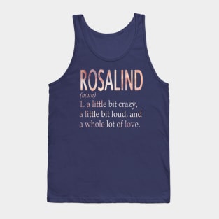 Rosalind Girl Name Definition Tank Top